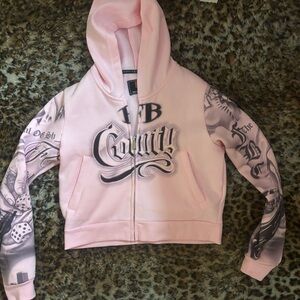 FB county cropped sweater